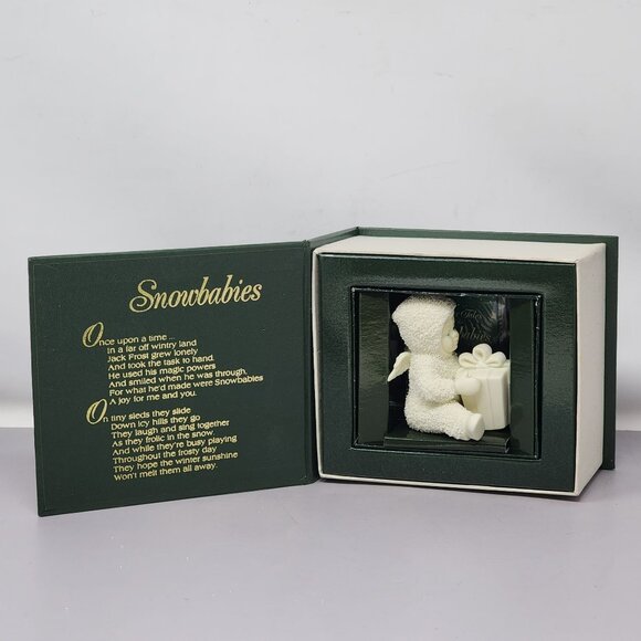 Snowbabies‎ Porcelain Figurine With Box By Department 56 Holiday Christmas - Picture 1 of 11